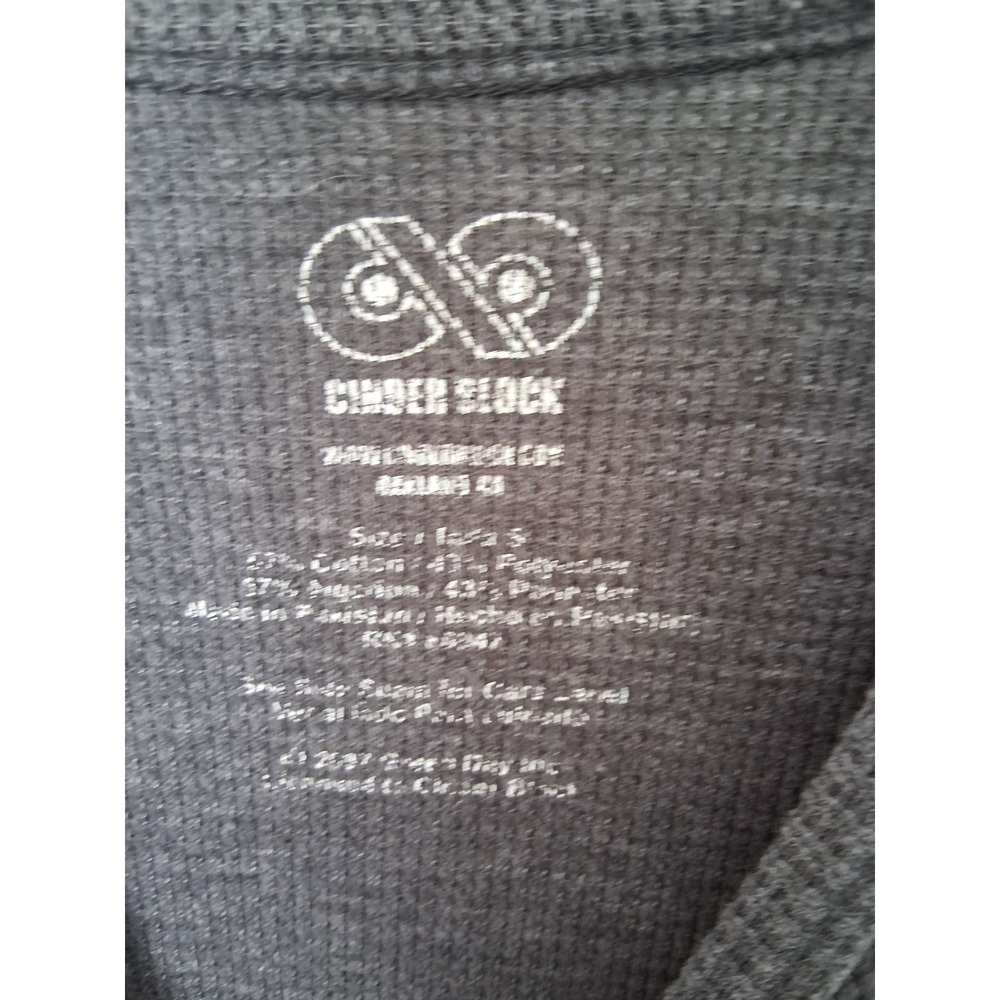 Y2k Vintage Green Day Cinder Block Waffle Knit Pullover Shirt Mens Medium Grunge - Picture 3 of 4